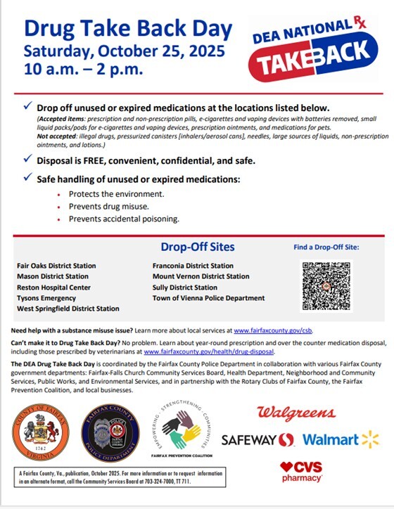 Drug Take Back Day Flyer