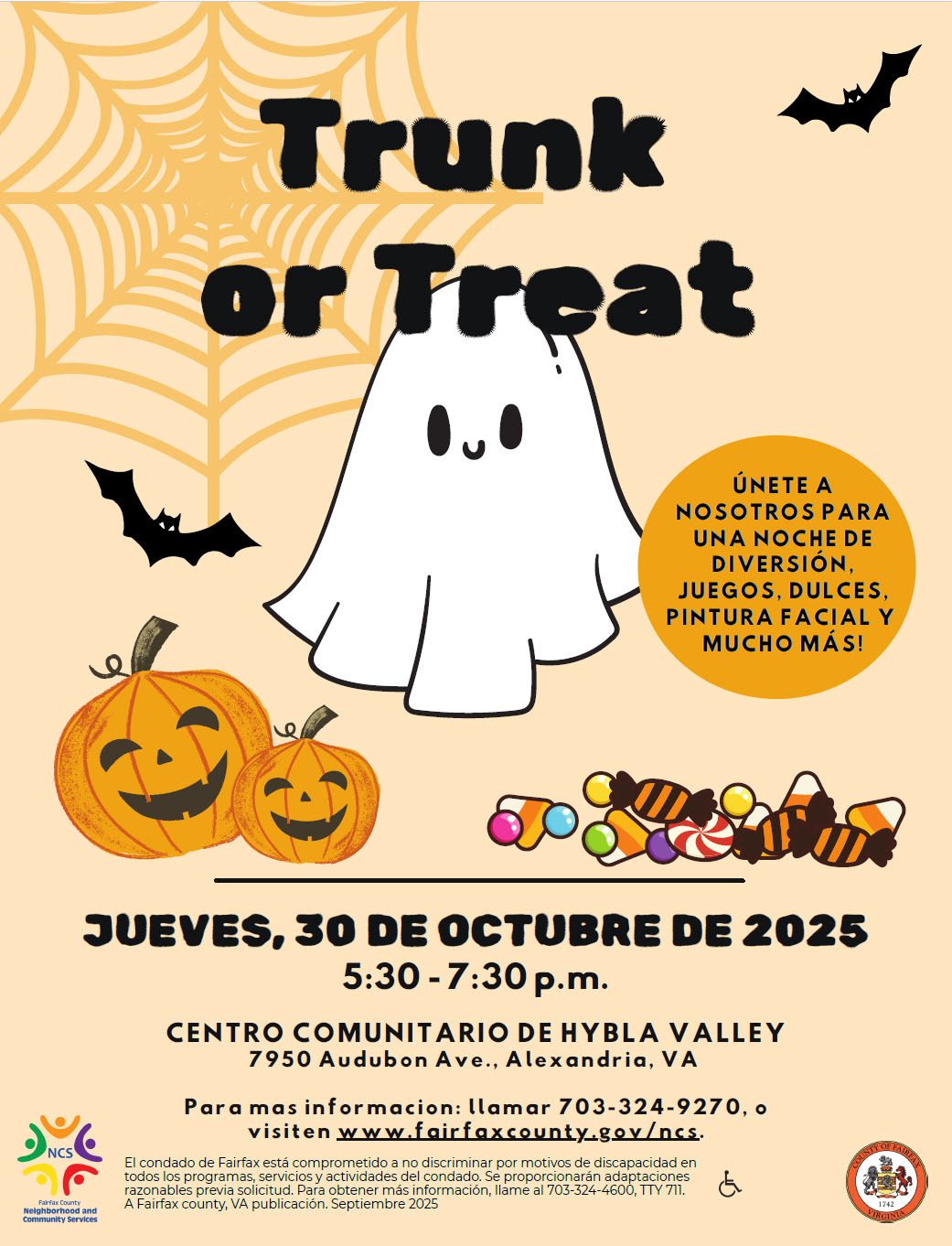 Trunk or Treat Spanish Flyer