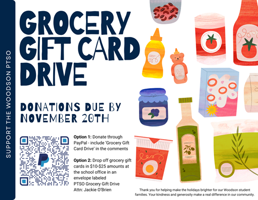 PTSO Grocery Gift Card Drive
