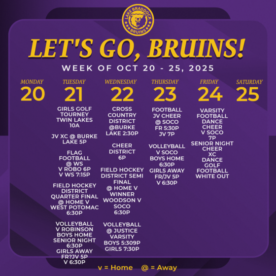 Bruins in action this week!