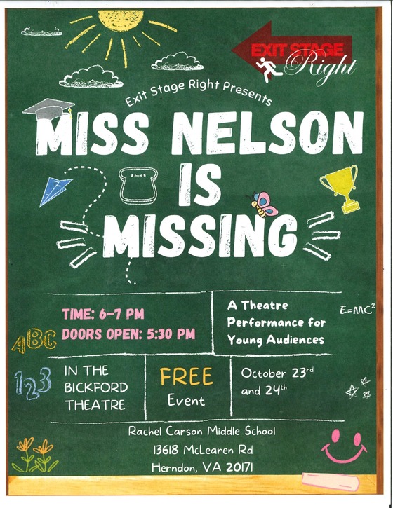 Miss Nelson is Missing flyer