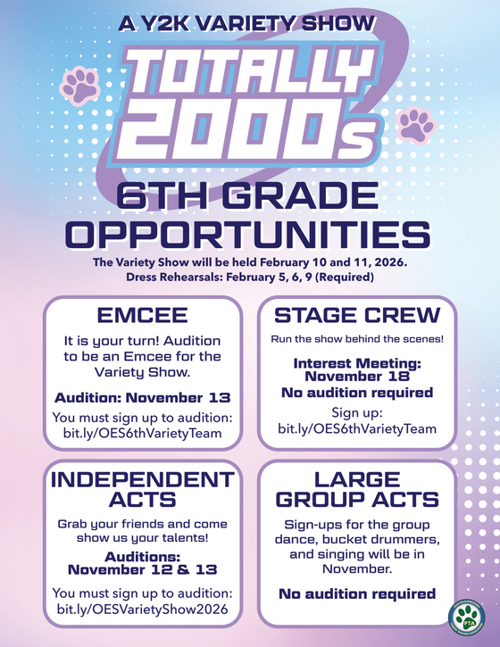 Variety Show 6th grade