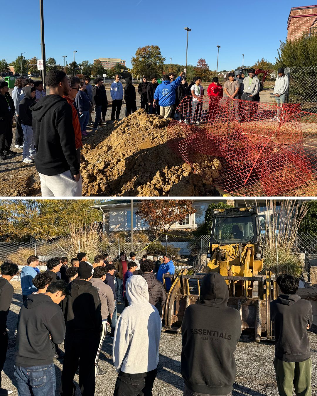 pictures of students seeing their OSHA training in action