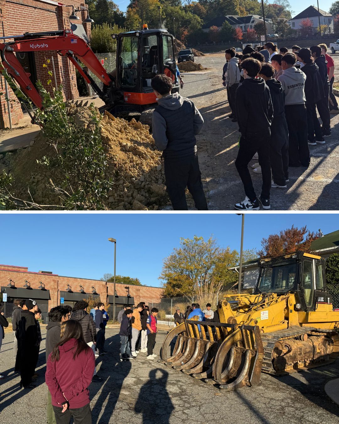 pictures of students seeing their OSHA training in action