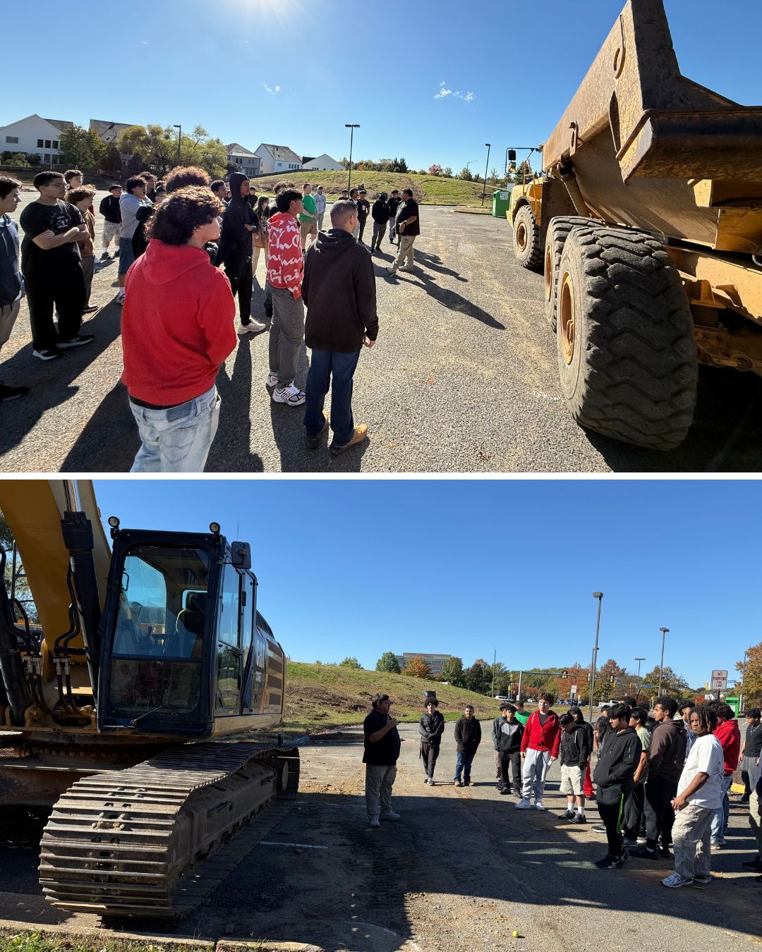 pictures of students seeing their OSHA training in action