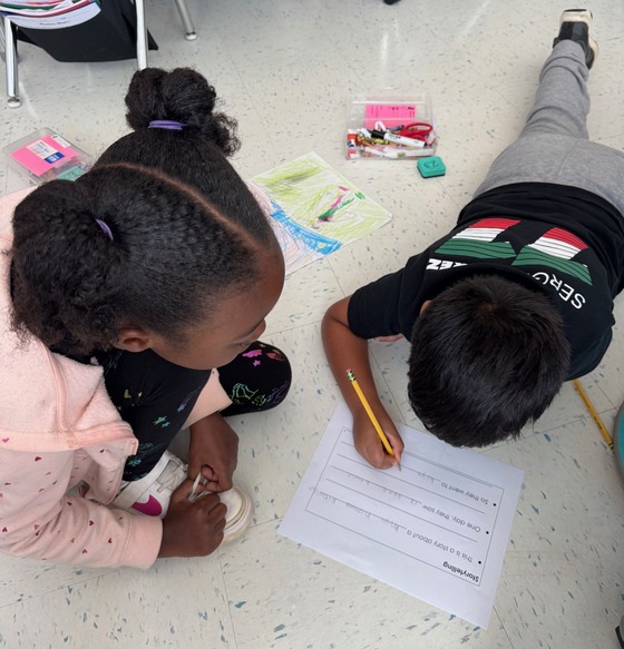 students working together