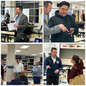 Collage of Community Boundary Meetings