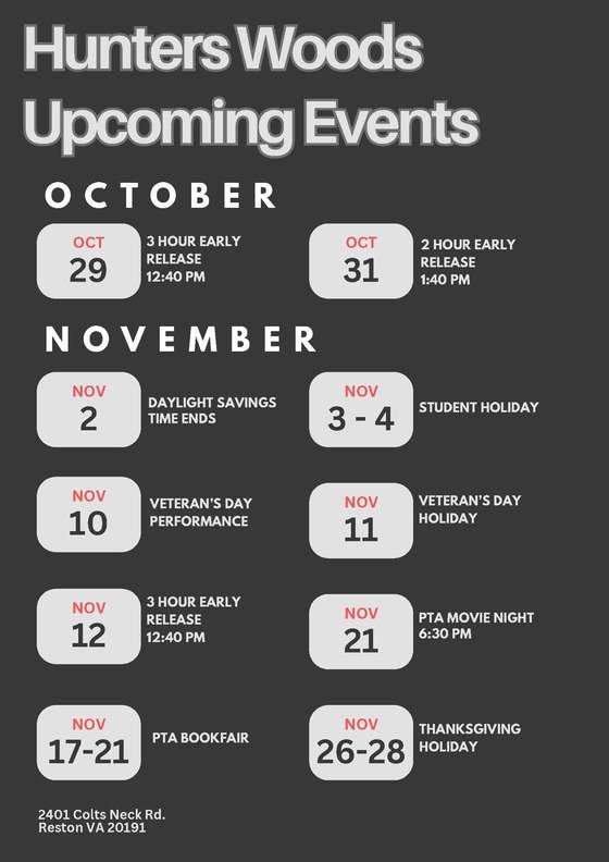 Upcoming Dates (Fall 2025)