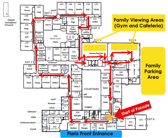 Indoor Harvest Parade Map
