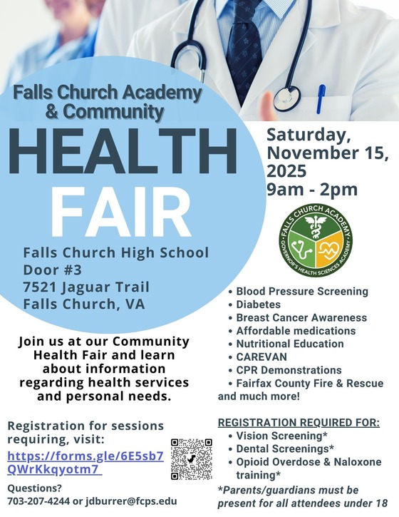 Community & Academy Health Fair flyer