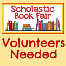 book fair volunteers needed logo