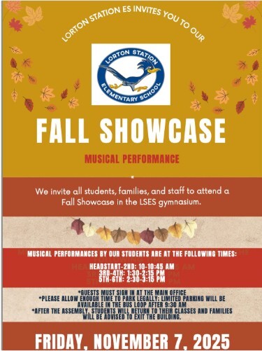 Lorton Station ES Event Flyer
