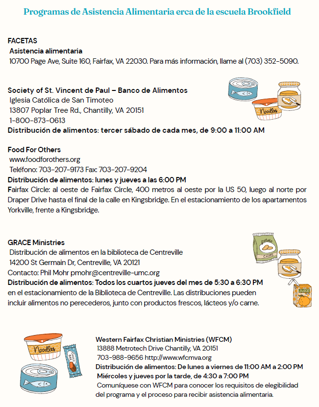Food Assistance Flyer - Spanish