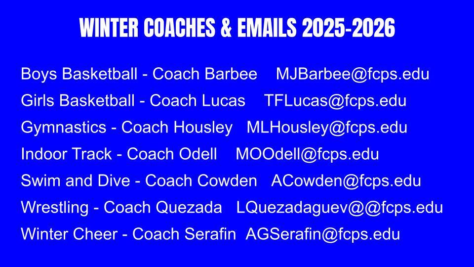 coaches and emails