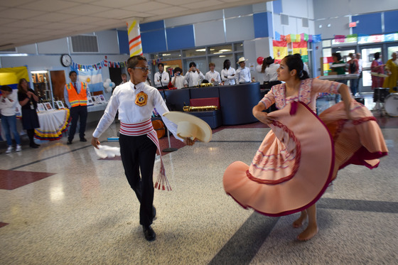 TJ students perform traditional dance at Hispanic Heritage celebration