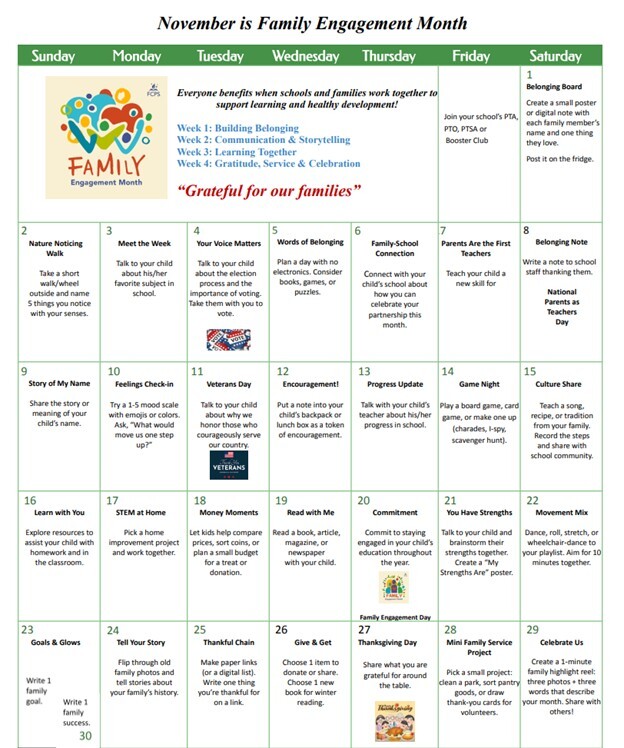 Family engagement month