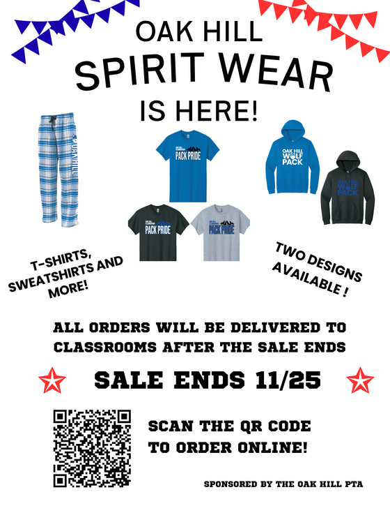 Spirit wear flyer