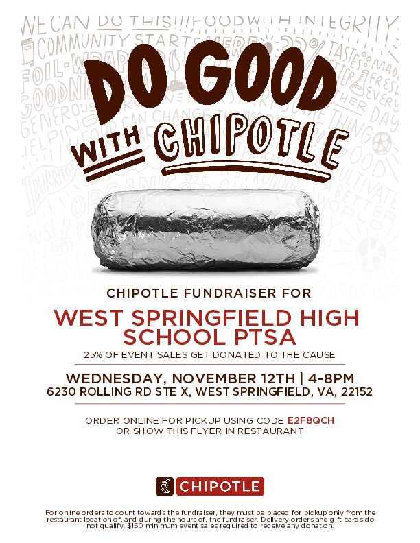 PTSA Chipotle Fundraiser 2025