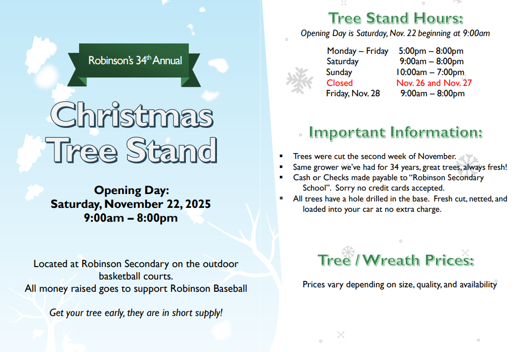 christmas tree flyer