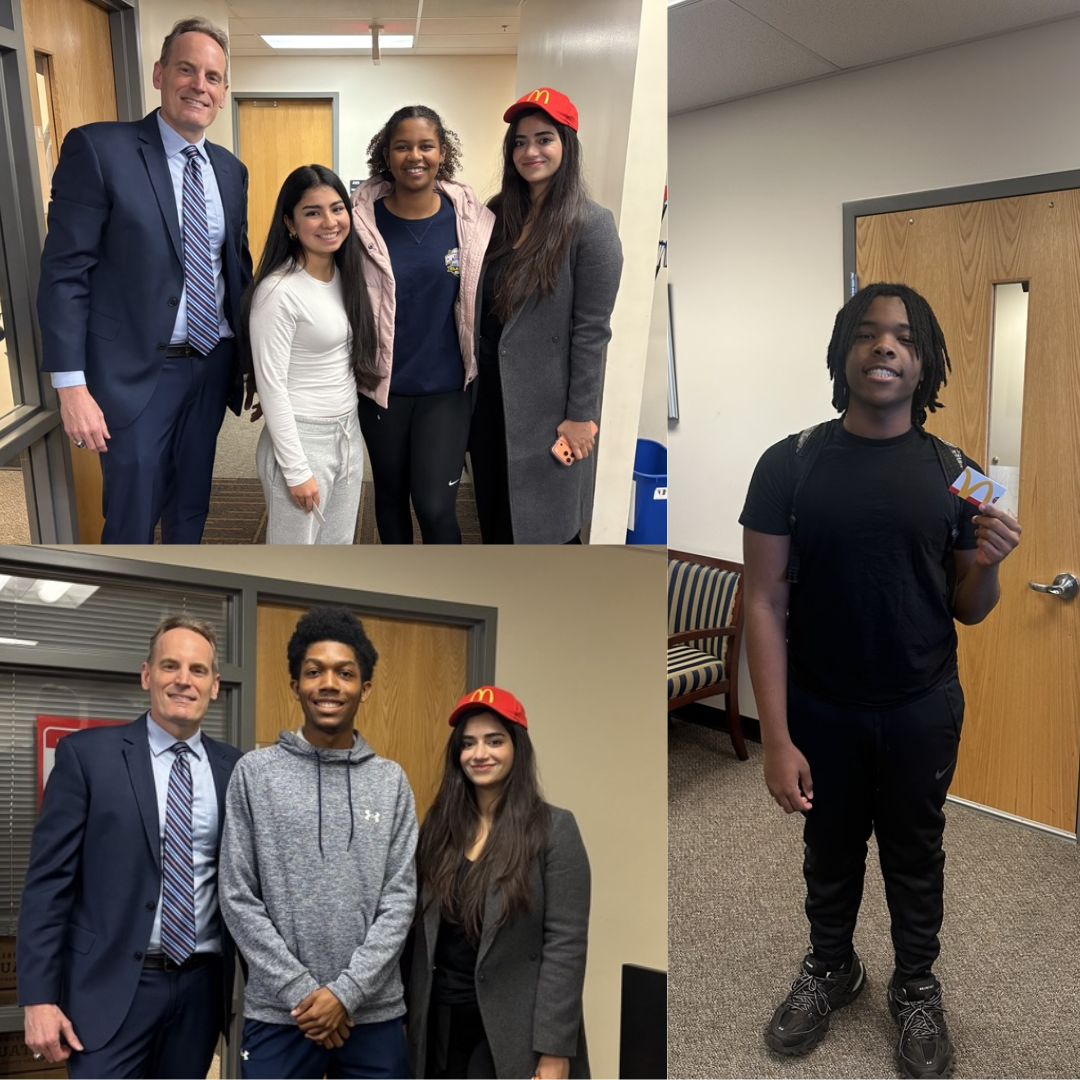 adults and students in the main office