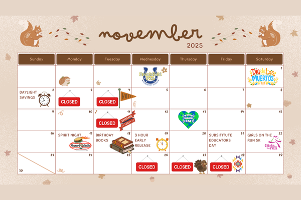 Calendar for November