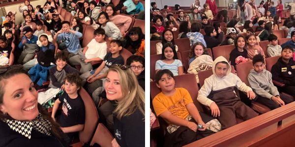 Fourth Grade teachers and students visiting the Kennedy Center