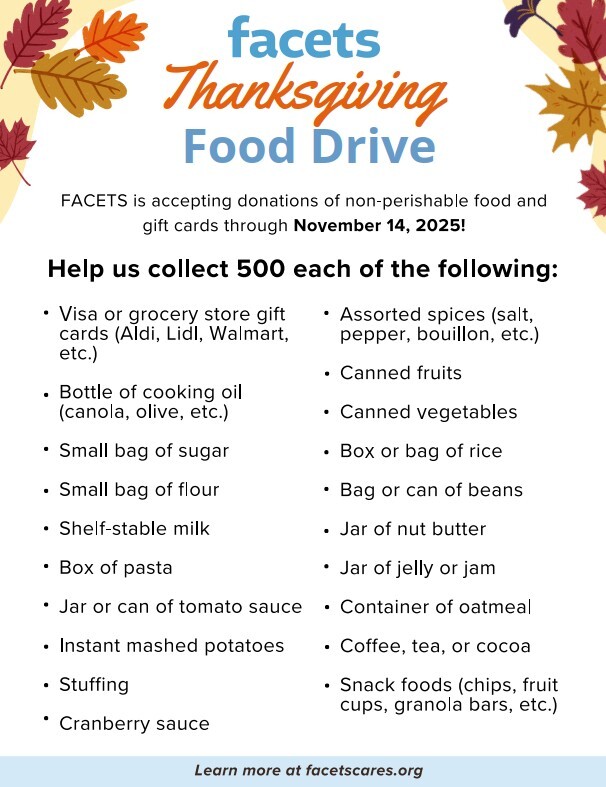 SCA Food drive information
