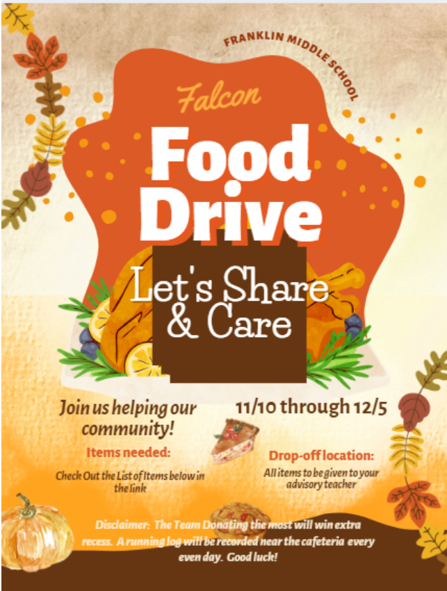 food drive flyer