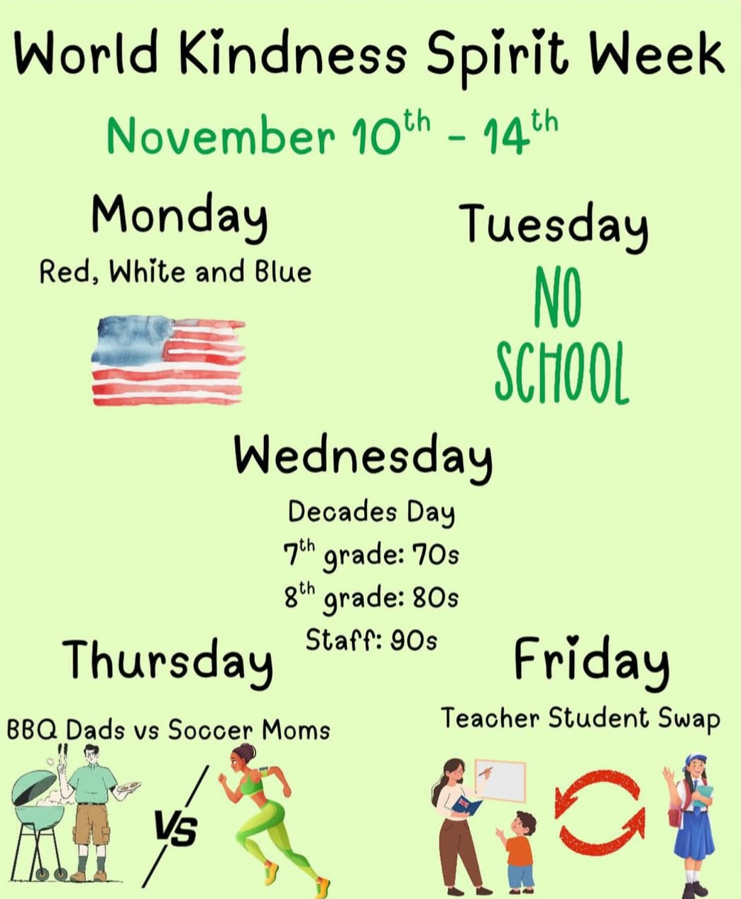 world kindness spirit week