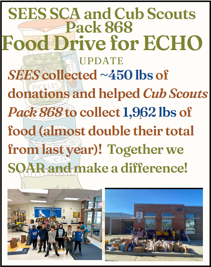 Food Drive Update