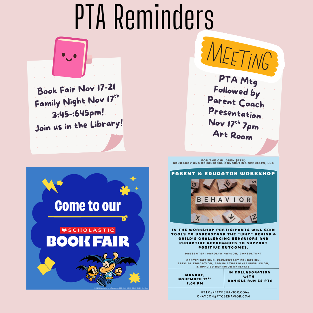 PTA Reminders