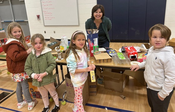 Mrs. Clark and students