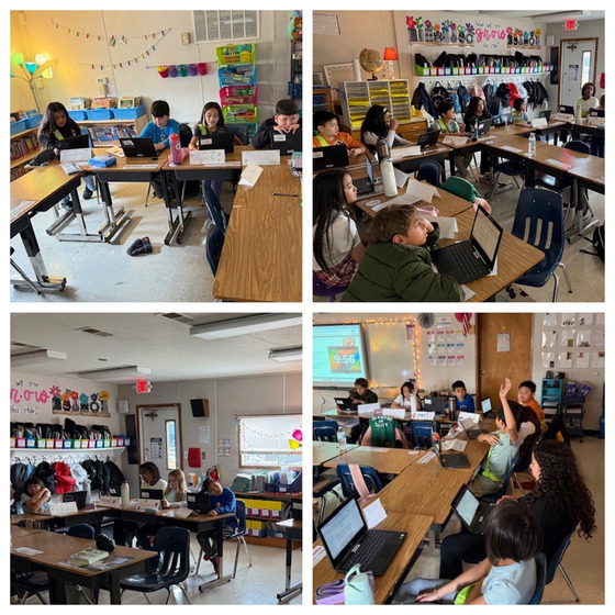 Students engaging in a Socratic seminar