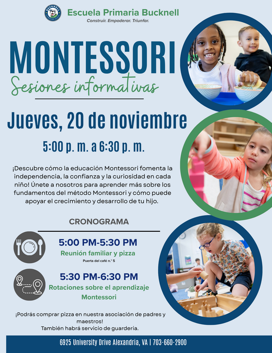 Montessori at Bucknell Information Session Spanish