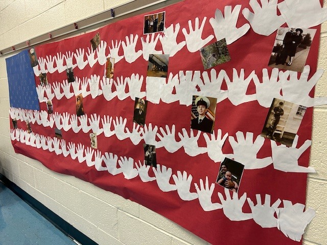 Kindergarten Veterans Day Flag