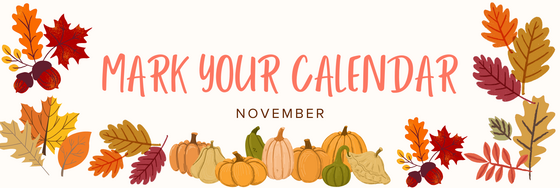 Fall Calendar Banner