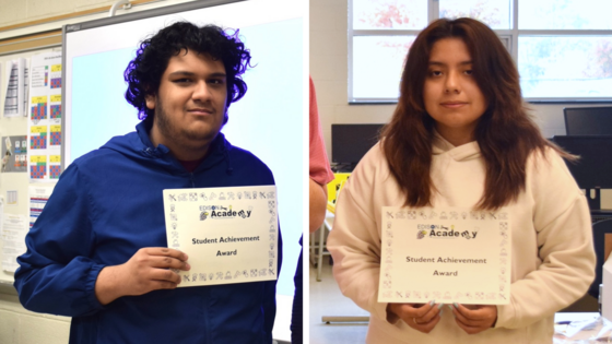 Students with certificates