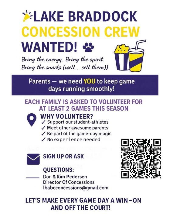 Concession Stand Volunteers