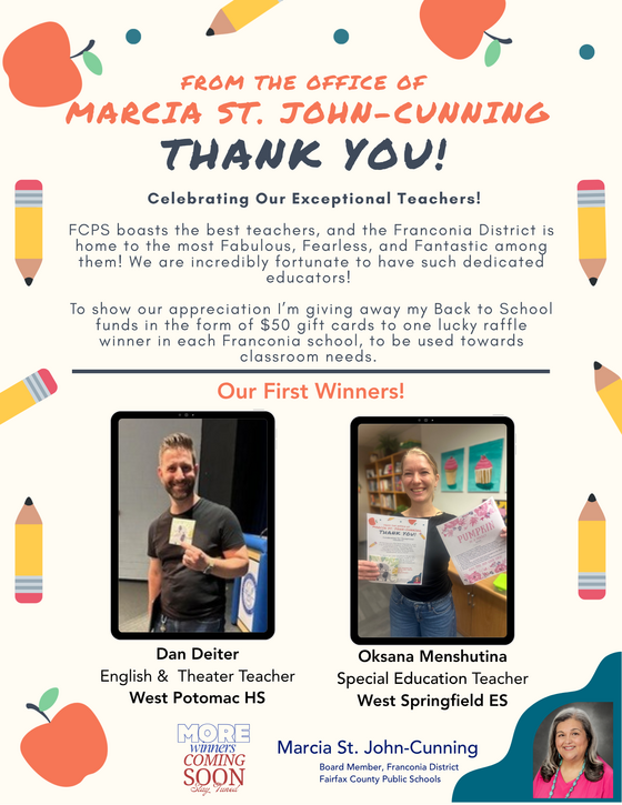 Celebrating Our Exceptional Teachers First Winners 