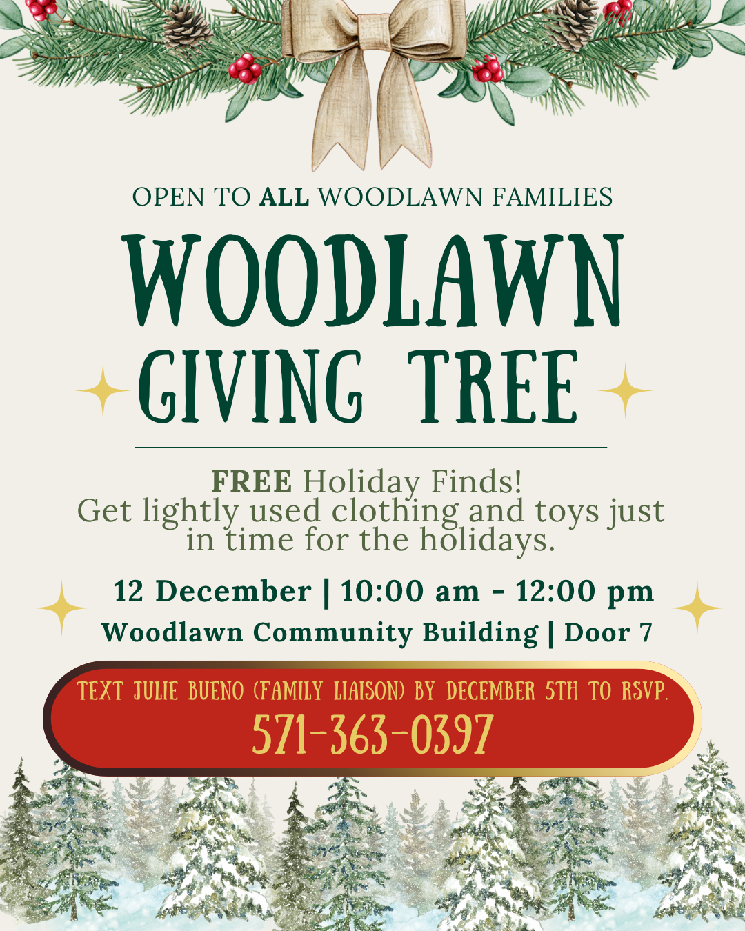 Giving tree is December 12