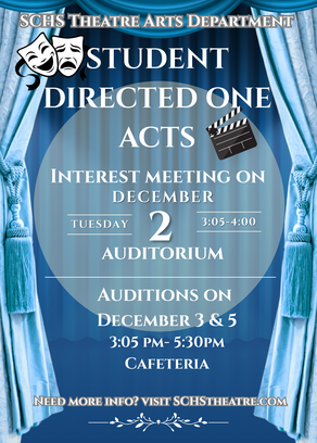 Flyer for one act plays