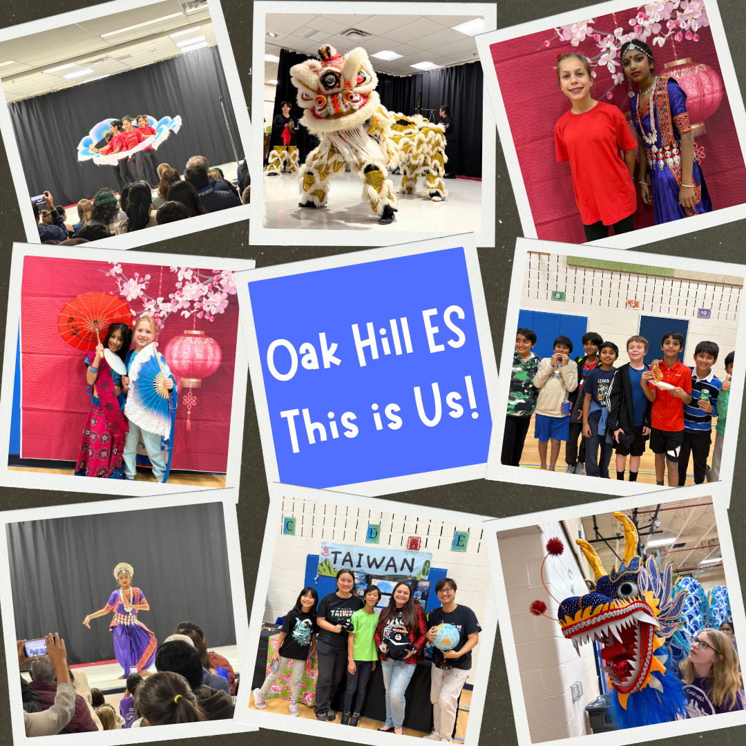 Collage of 9 pictures of Oak Hill Students at This is Us Night