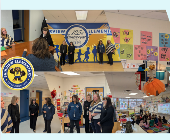 Fairview ES visit collage