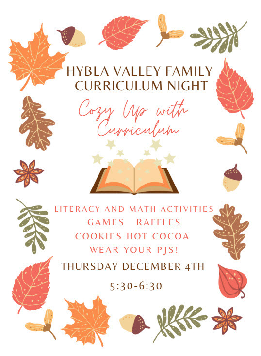 Cozy Curriculum Flyer