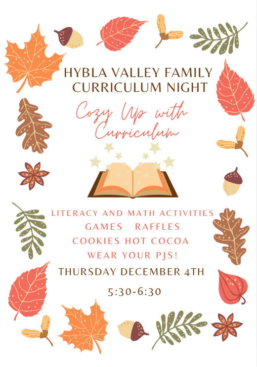 Cozy Curriculum Flyer Spanish