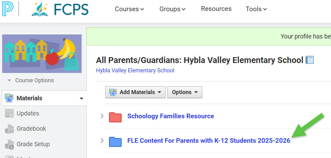 FLE in Schoology