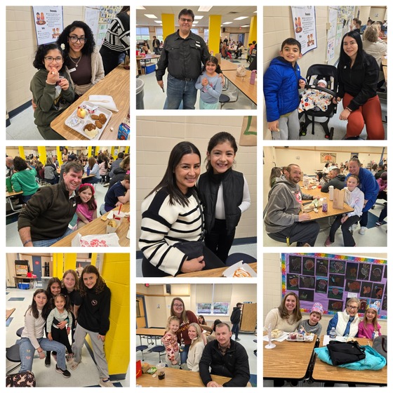 Thanksgiving lunch photo collage