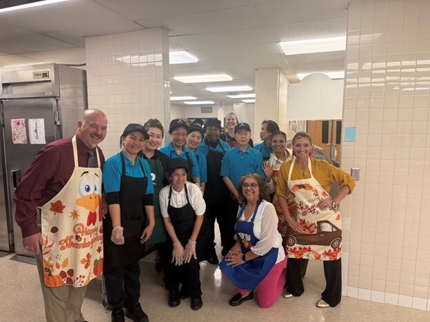 Thanksgiving Cafeteria Meal