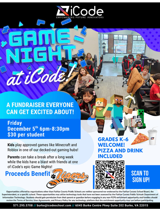 iCode PTA Parents Night Out