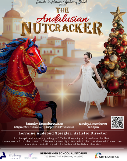 The Andalusian Nutcracker will be at Herndon High School, December 20 at 2 and 5:30, and December 21 at 3:30